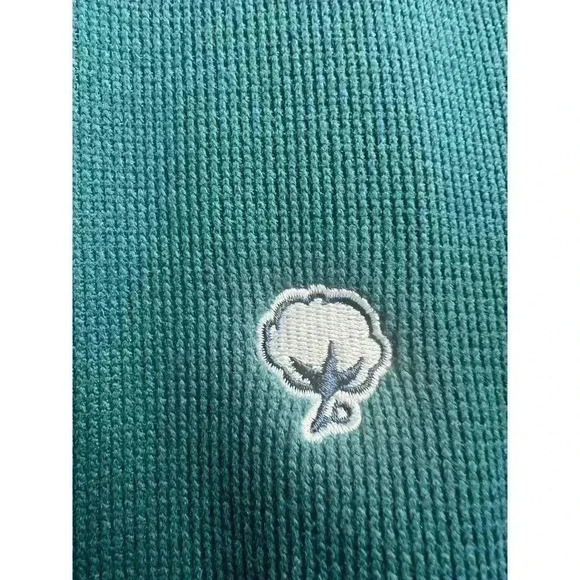 The Southern Shirt Co. Keeler 1/4 Zip Pullover in Indian Teal Size Medium - Picture 6 of 10